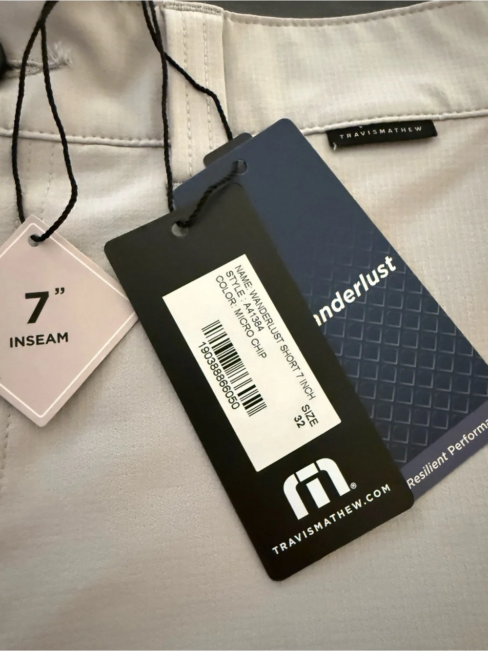 Travis Mathew Wanderlust Short 7” Size 32